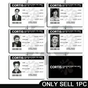 K-Pop Boy Group Acrylic Keychain Attachment, Star Student ID Holder Bag Charm, Support Merchandise, International School Accessory