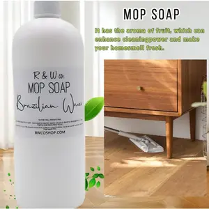 R&W Co. Highly Scented mop soap (Concentrated Formula)bot are enzyme powered mold cleaner Washable SteamCleaning Cloths Mini Wet and Dry Long Handle Wall HeavyDuty Remover Gel Brazilian Carpet Freshener Multi-PurposeLiquid Detergent Sample Pack