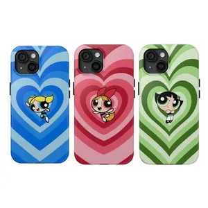 Powerpuff Girls Phone Cases, Friend Group Matching Themed Phone Case Premium Matte Texture, Protection, Shockproof, Anti-Drop, Anti-Fingerprint For IPhone 17-12, Pro Max, Pro Plus, and Samsung S25-22 Protection Safety