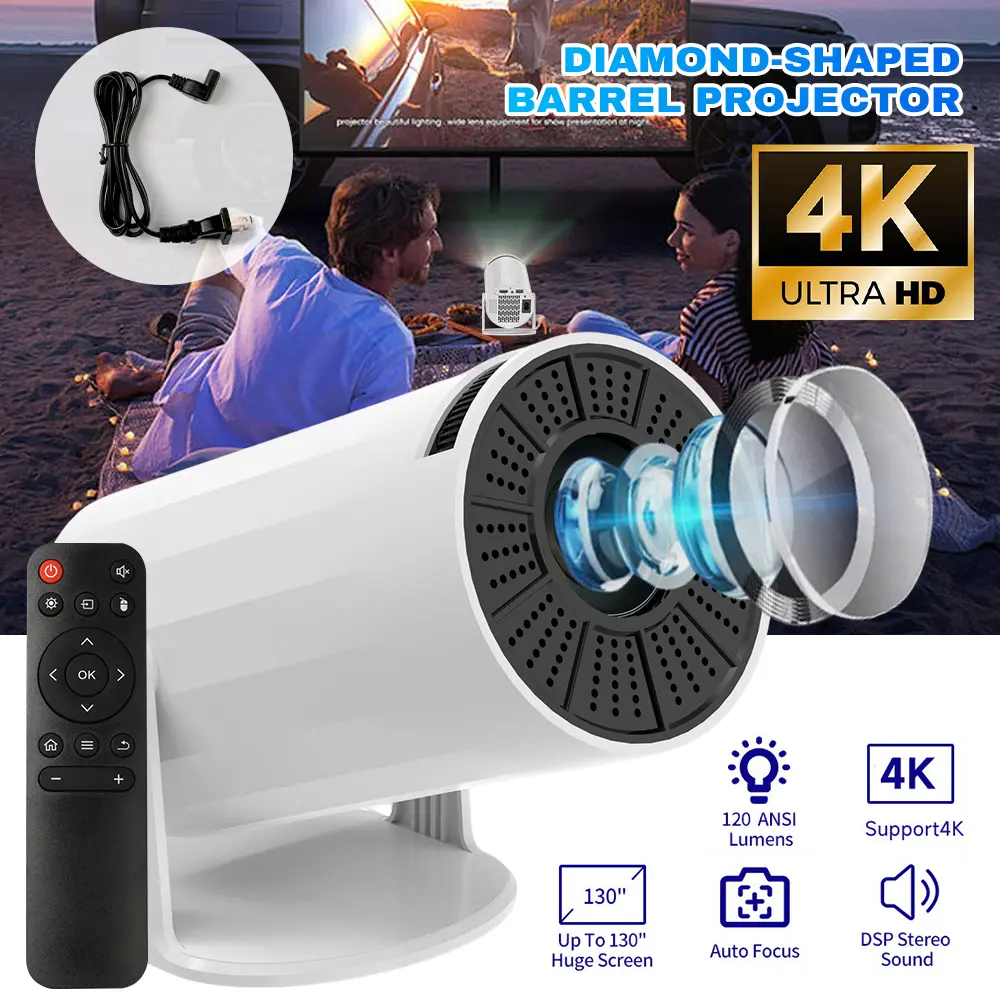 180° Rotatable Ceiling Projector Native 720P HD | Auto Focus & Keystone Smart Mini Projector | WiFi 6 & BT5.4 Portable Home Theater for Cozy Bedroom Setup & Movie Night Essentials