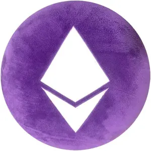 Ethereum 2.0 Transition Pillow - Multi-Colored, Embroidered, Round, Plush and Stuffed Limited Edition by BlockCraft.Shop