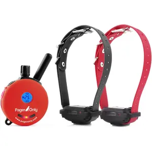 Pager Only PG-302 Remote Dog Training Collar Red by E-Collar Technologies – Waterproof E-Collar for Dogs - 100 Levels Adjustable Vibration, Tone Button, Biothane Strap, Quick Recharge - Behavior Trainer for All Dog Sizes