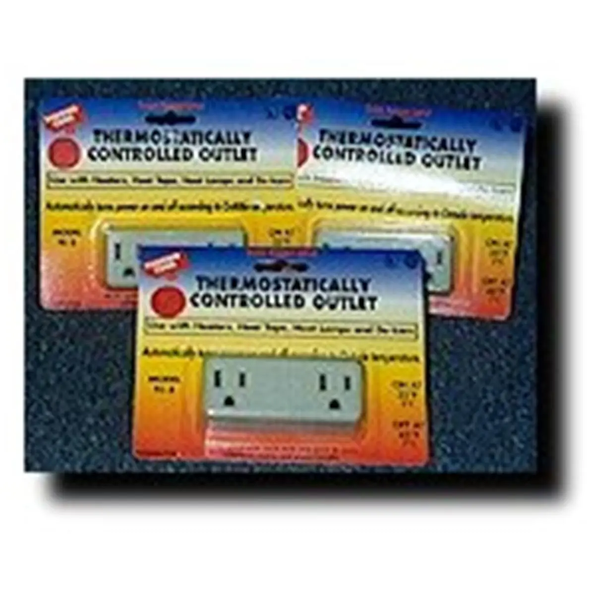 Farm Innovators Thermostat Plug, Compact Rectangular Temperature Control Device with Power On/Off Function, Fits Standard Outlets