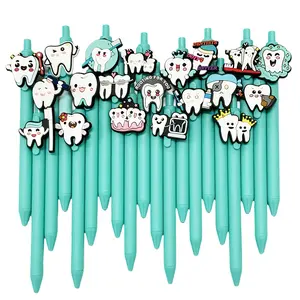 World Dental Day Ballpoint Pens, Pen Set, Promoting Oral Health & Dental Care, Writing Gift Stationery, School & Hospital Event Gifts, Funny Teacher Pens