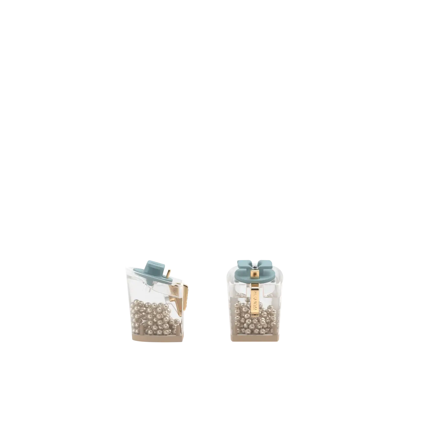 Block Heel Kit 3 Ivory Pearl Transparent