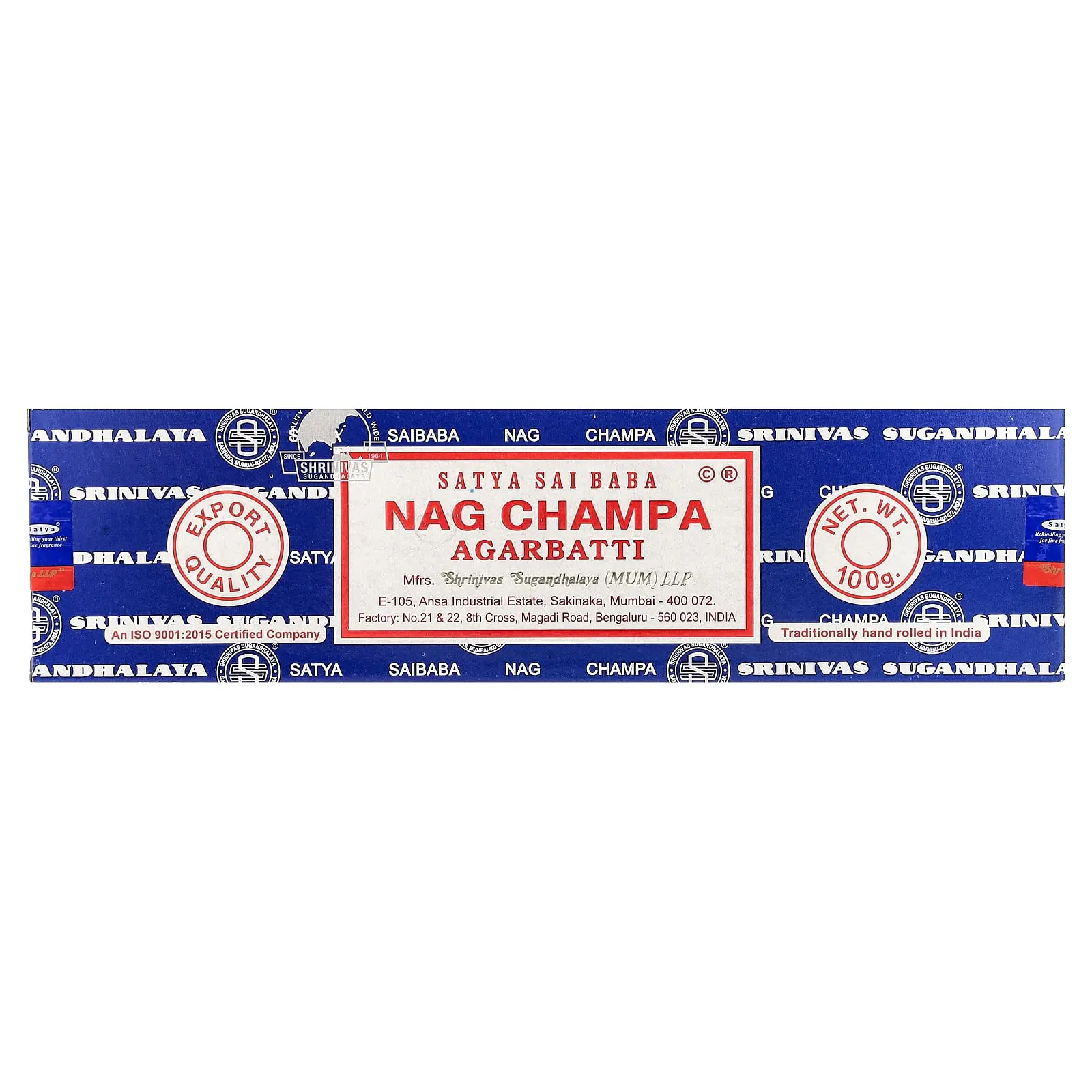 Sai Baba Satya, Nag Champa, Agarbatti Incense Sticks, 100 g Sai Baba Satya, Nag Champa, Agarbatti Incense Sticks, 100 g