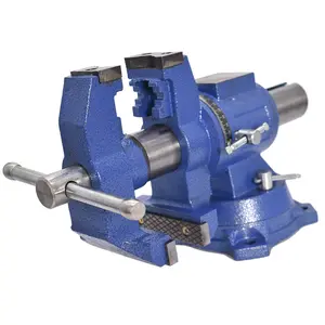 4" Rotating Bench Vise Swival 360 Degree Cast Iron Multi-purpose bench  vise#springtok Tool Machinery Clamp Industrial Adjustable Workshop