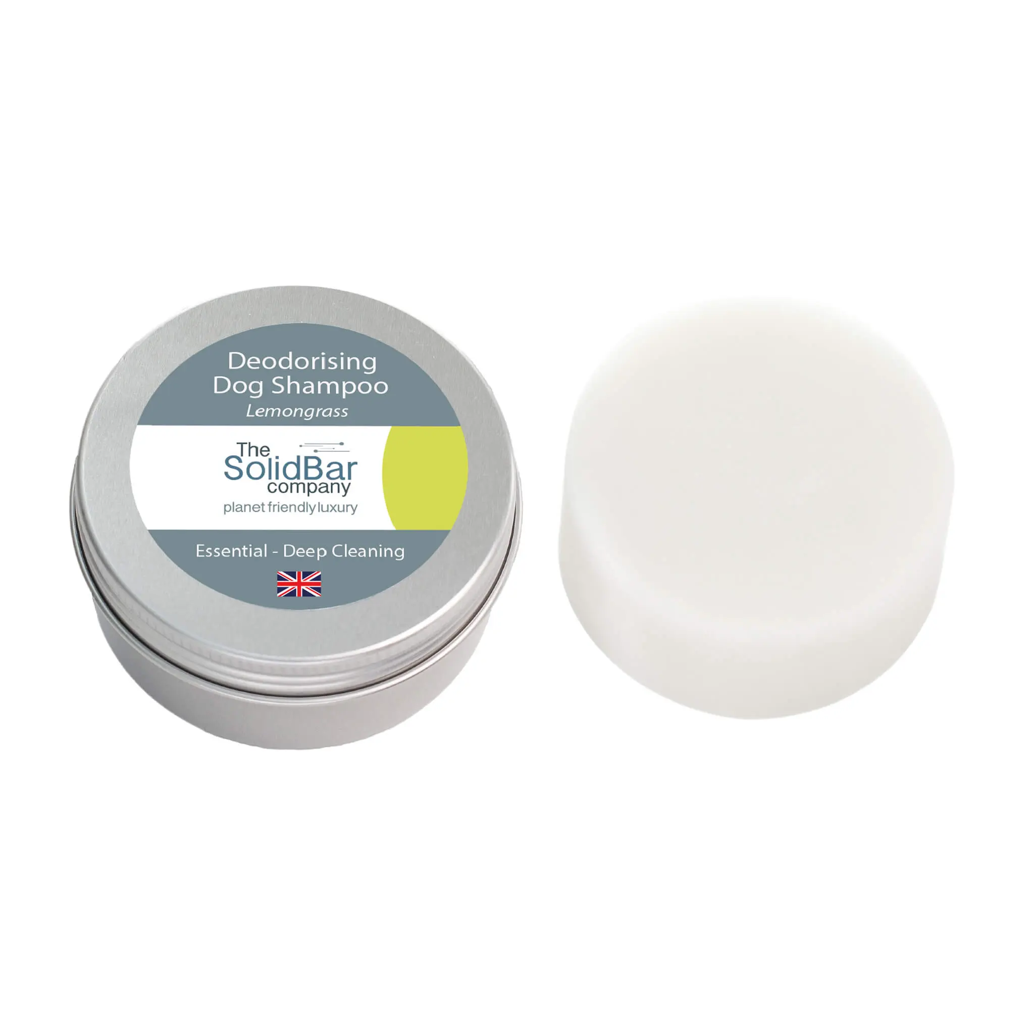 Deodorizing Dog Shampoo With Lemongrass Anti-Flea, Gentle, Deep Cleansing, pH Balanced, Vegan, Hypoallergenic