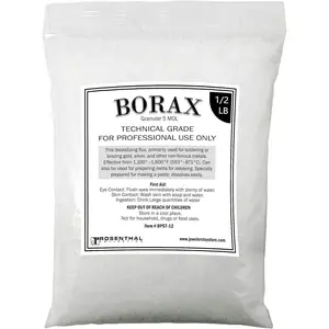 Rosenthal Collection Borax Flux 5 MOL – ½ LB Casting Flux for Jewelry Soldering, Melting Silver, Gold, Sterling