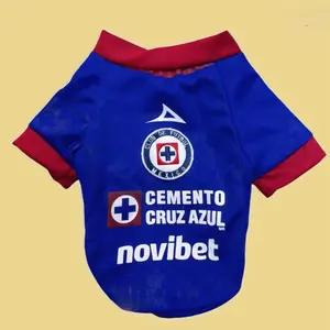 Cruz Azul Dog Jersey para mascotas perros