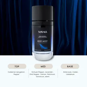 KOSY MOSY SQUALL Dual-Gender Men's Fragrance - 100ml Alcohol-Based Eau de Parfum, Fresh Aromatic Woody Blend with Marine Touch, Spicy Undertones, Luxe Men's Fragrance, Ideal Christmas Gift (Beauty & Personal Care)