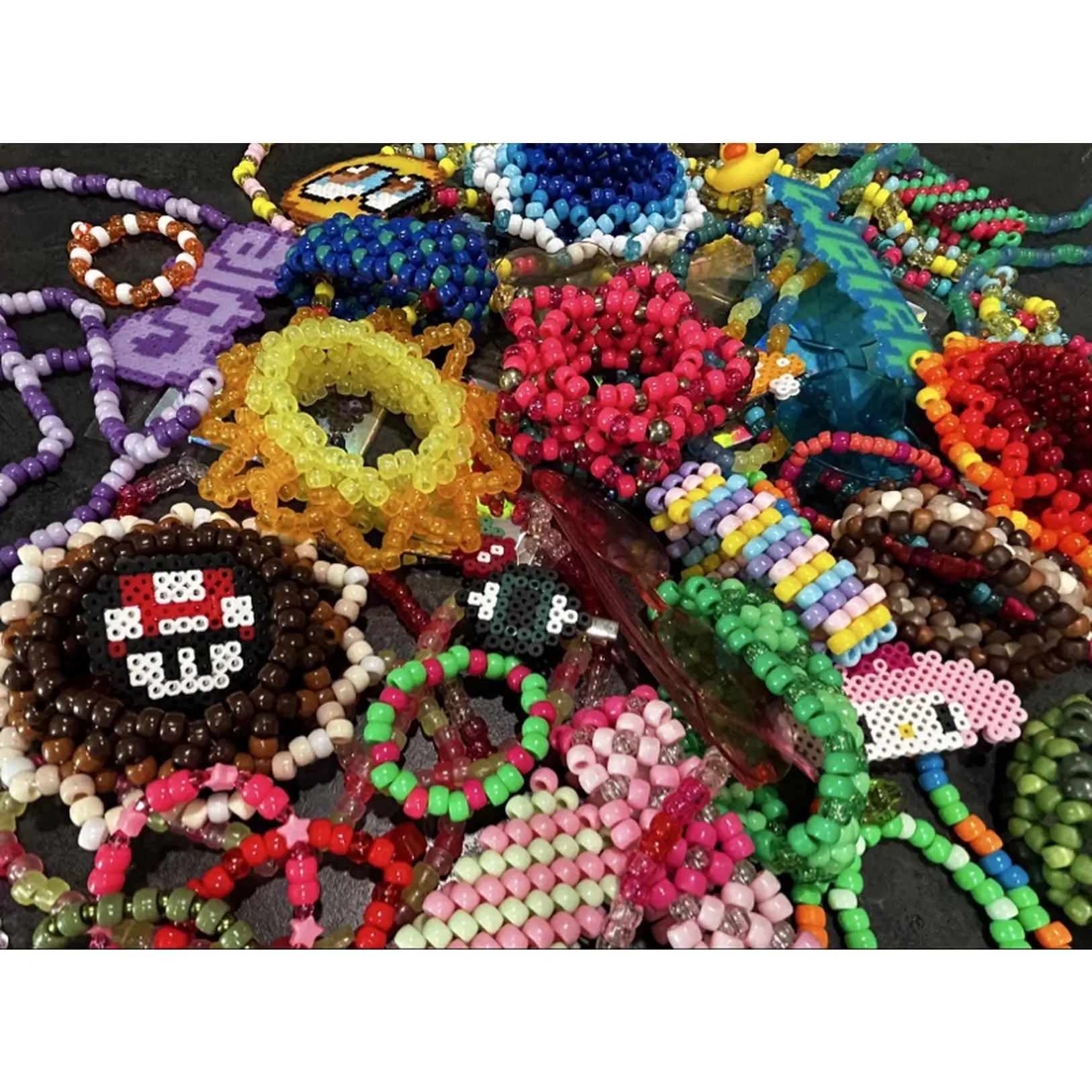 Kandi Bundle - Colorful Kandi with Various Designs and Patterns for Stylish Accessory Collection