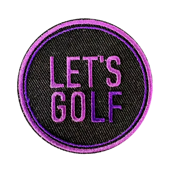 Embroidery Fabric Patch - Velcro-Attach, Lightweight Golf Accessory, Course-Ready Design for Golf Hats & Sewing Projects