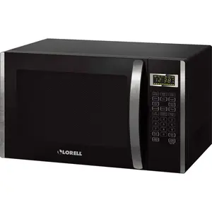 Lorell LLR00231 1.6 cu ft. Microwave Touch Panel, Black & Silver