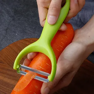 1 Piece Kitchen Cooking Stainless Steel Peeler, Vegetable Peeler With PP Handle, Kitchen Utensils & Gadgets