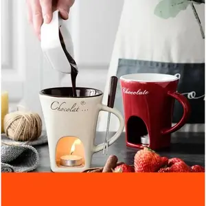 Ceramic Chocolate Cheese Ice Cream Hot Pot Mug