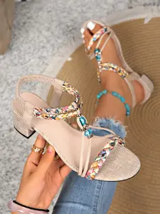Boho Flat Sandals for Women, Casual Sandals, Bohemian Style Sandals, Summer New Anti-Slip Ethnic Style Wedge Thick Rubber Sole, Comfortable and Stylish Footwear for Daily Wear