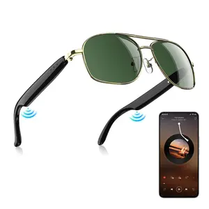 Blackview Smart Bluetooth Sunglasses for Men & Women, Wireless Calling & Music, Open-Ear Audio, IP54 Waterproof, UV Protection, Stylish Fashion Glasses for Daily Wear