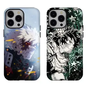 Vintage MHA Phone CaseDeku & Bakugo Intense Aesthetic Shockproof For iPhone 17 Pro Max 16 15 14 13 12 11 for Samsung S21 S22 S23 S24 S25 Phone CaseTough Phone CaseGift for HimHer
