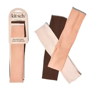 Kitsch Rosewood Active Headbands 3pcs Set