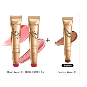 3-in-1 Cream Makeup Stick Set – Blush, Highlighter & Contour, Blendable, Long-Lasting Natural Glow Finish