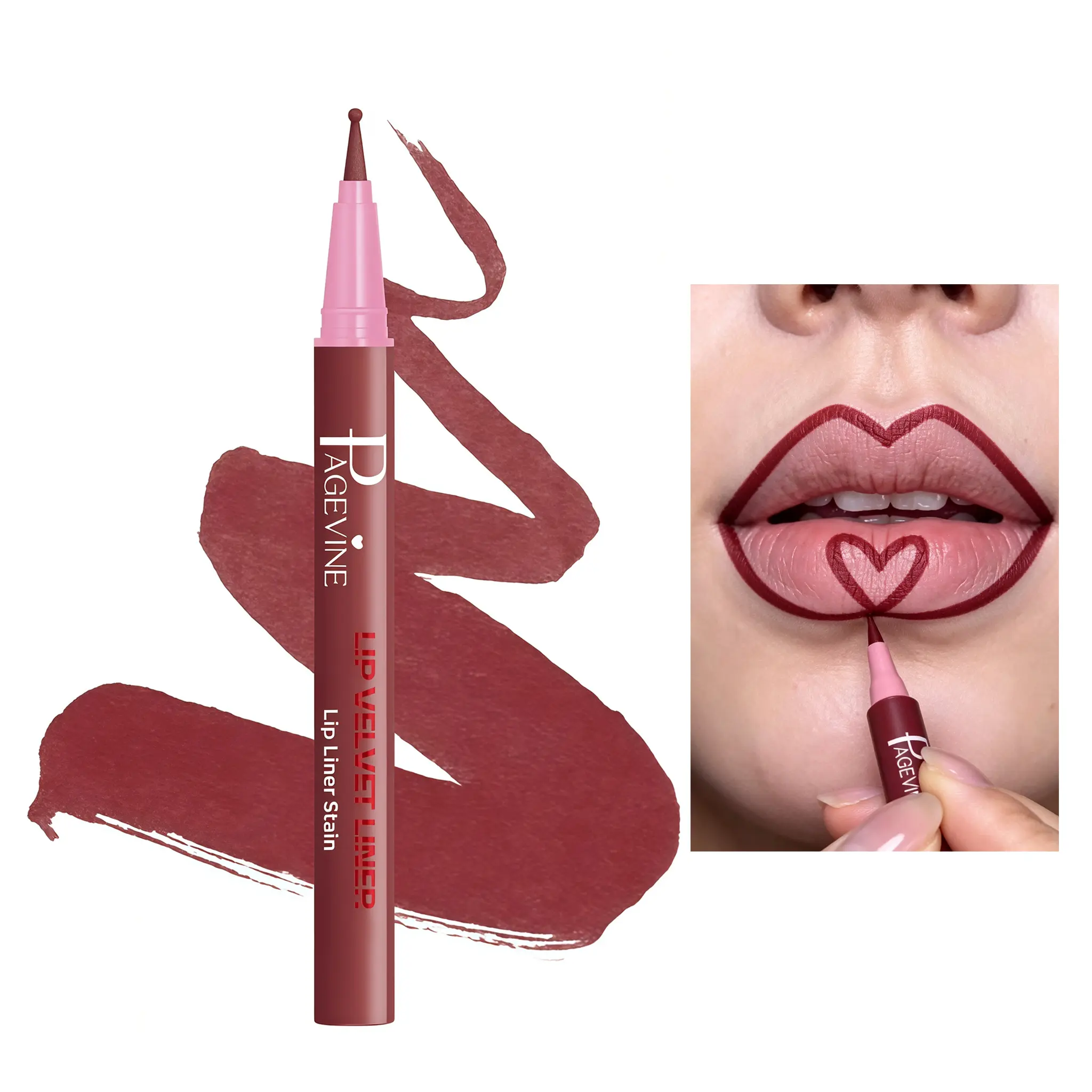 Nude Lip Liner Creamy Texture Natural Lip Contour Pencil Smooth Glide Define Lips Soft Matte Look Everyday Makeup