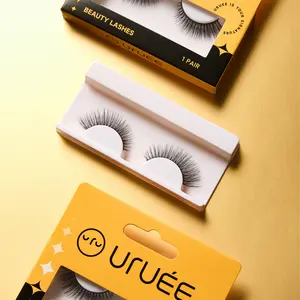 URUEE Faux Mink False Eyelashes. Fluffy, Lightweight & Reusable Falsies for All Eye Shapes. Easy to Apply. NR27
