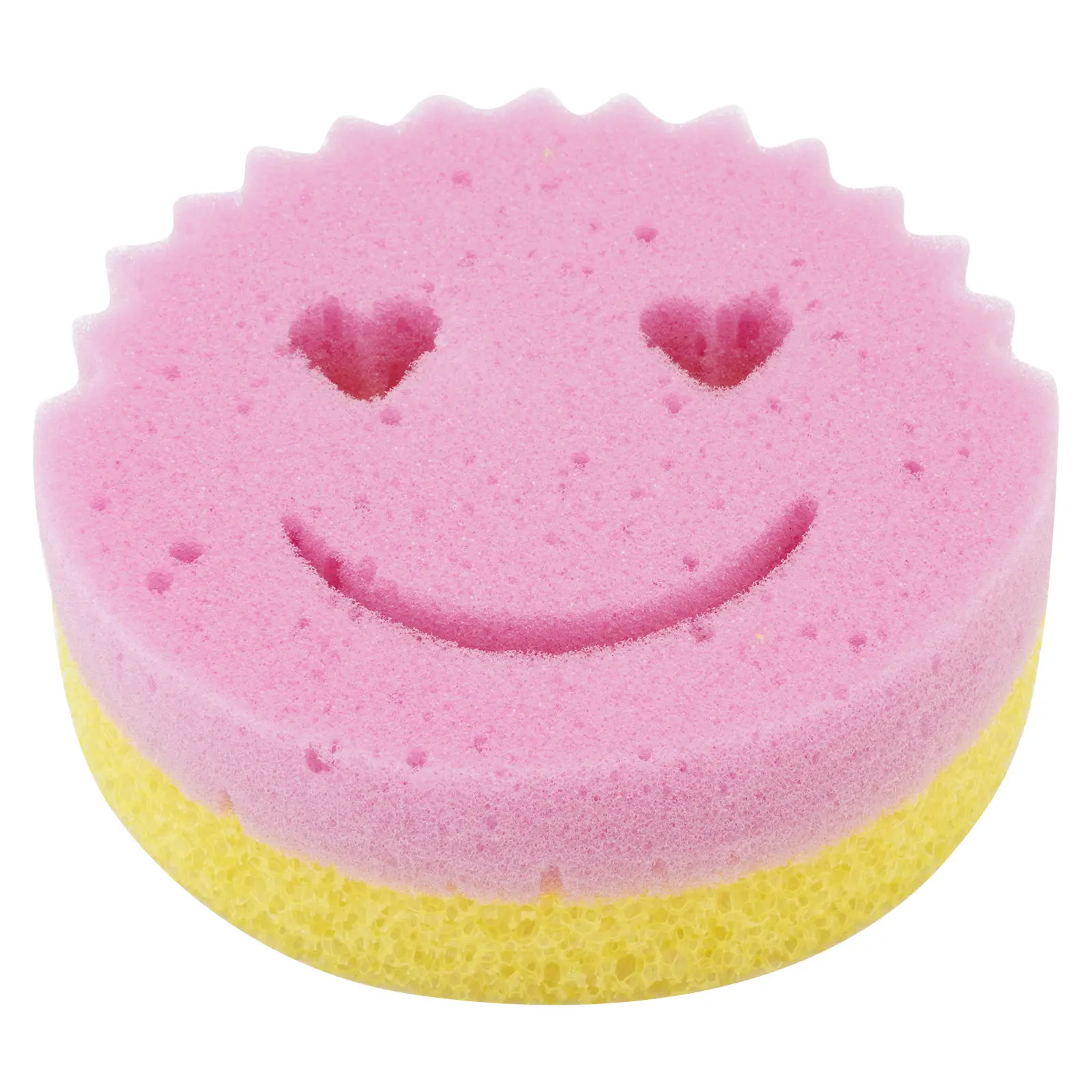 Smiley Face Dual Sided Temperature Sensitive Dish Sponge