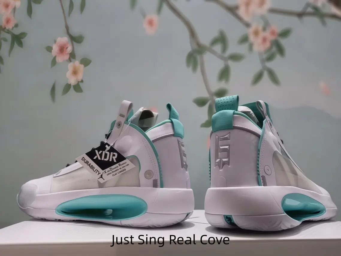 White Mint Green Contrast High Top Basketball Shoes Breathable Transparent Mesh Upper Visible Turquoise Air Cushion Midsole Non-Slip Rubber Outsole Unisex Performance Sneakers