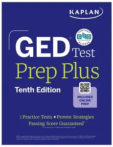 GED Test Prep Plus, Tenth Edition (2026): Includes a Diagnostic Pretest, 2 Full Length Practice Tests, 1000+ Practice Questions, and 60+ on the internet Videos -- Kaplan Test Prep - Paperback