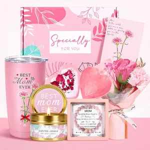 Mothers Day Gifts for Mom - Best Mom Ever Relaxing Spa Gift Basket with Tumbler & Bracelet - Unique Birthday Gifts for Mom, Meaningful Mom Gifts Set