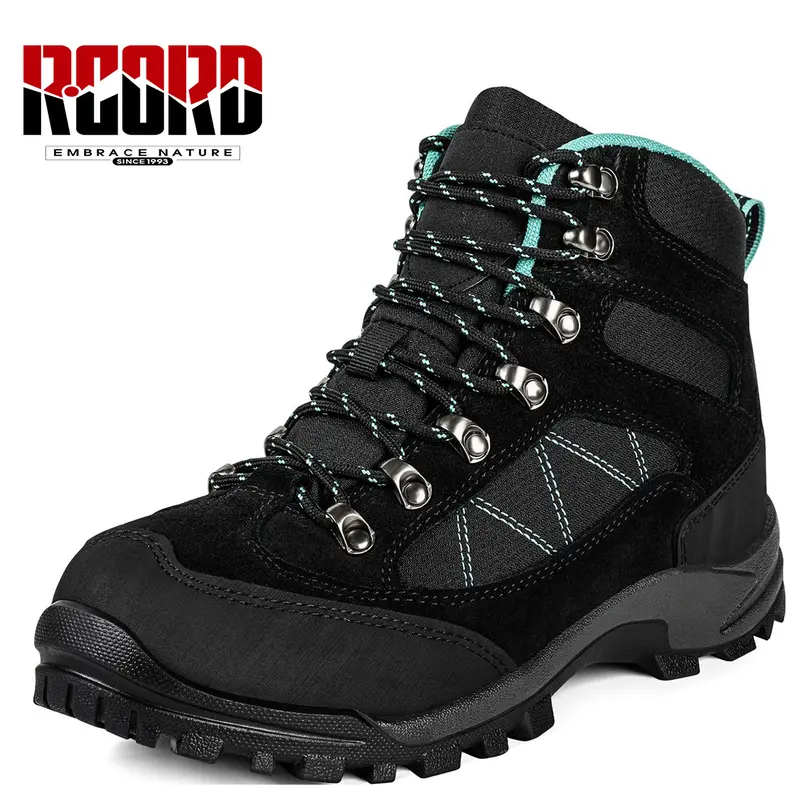 R CORD Hiking Boots Women Waterproof Ankle Support Backpacking Boots Breathable Non-Slip Durable Hiking Boots for Outdoors Matching Shoes Stability