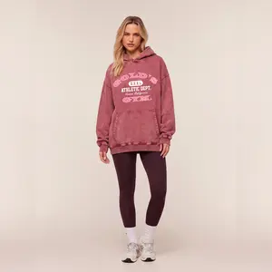 Gold's Gym Original Oversize Washed Hoodie, Gym Apparel, Workout Wear, Training Women's Top, For Her, Gym Women's Outfit