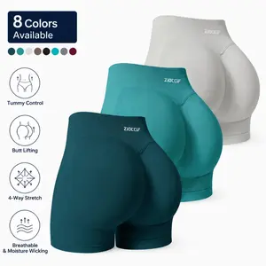 Zioccie Women's High Waist Seamless Athletic Shorts - Buttery Soft, Non-See-Through for Gym, Running | Women's Shorts for Outdoor Workouts, Athletic Shorts Women