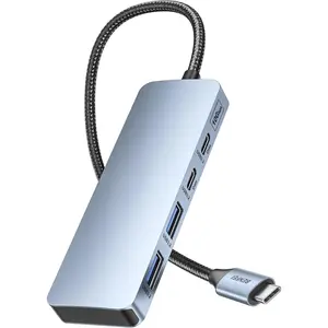 USB C Hub 10Gbps, 4 Ports USB 3.2 Adapter with 2*USB-C and 2*USB-A 3.2 Ports Compatible for MacBook Pro/Air M2 M1, iPad, , , (Not Support )