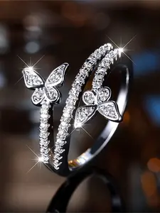 A Stylish And Unique Butterfly Ring Designed for Gifting, Featuring a Sense of Luxury And Sophistication, Perfect for The Index Finger