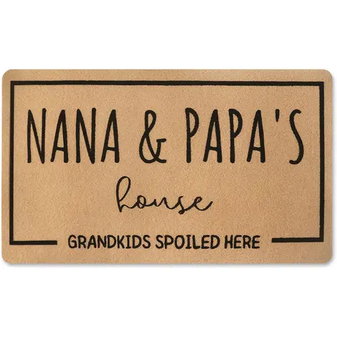 Gifts for Grandparents Christmas,Nana Gifts, Gifts for Grandma,Nana and Papa Gifts,Christmas Gigi Mimi Gifts from Granddaughter Grandson Grankids,Doormats Home Decor-Nana Papa's House