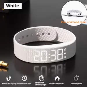 Unisex Watch, Combines Pedometer, Alarm & Glow Feature, Induction-Based Wear-Free Design, Perfect Gift for Festivals, Comes with Chic Bracelet, Without Battery