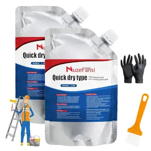 2 Pcs Premium Cement Crack Sealant Waterproof Quick-Drying Concrete Crack Filler Weather-Resistant Repair Caulking Sealing Adhesive Glue