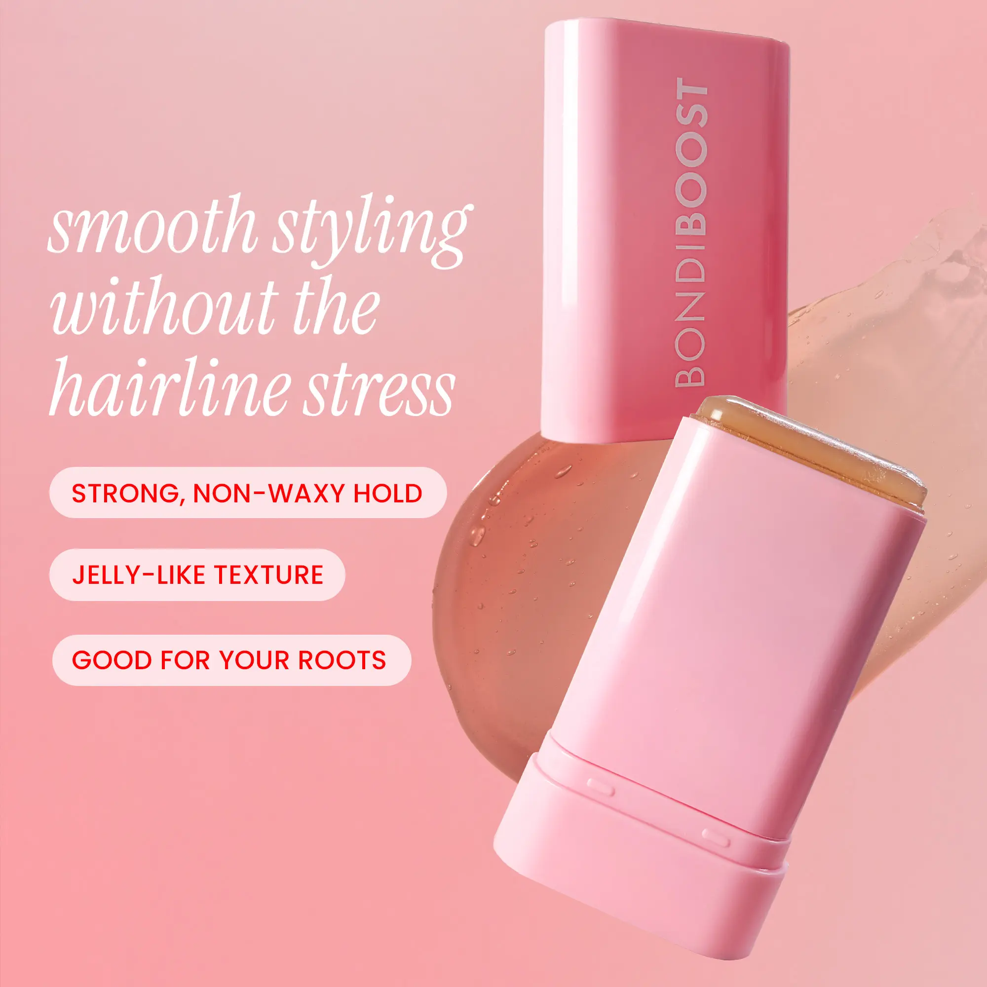 Strawberry Gum Grip Slick Back Styling Stick