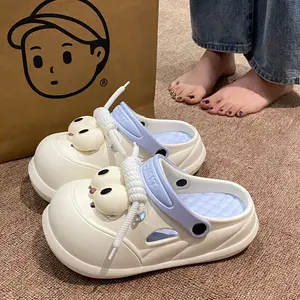 Women's Soft-Soled Platform Clog Slippers - Comfortable Beach Footwear for Students, Ideal for Spring and Summer Use, Slipper