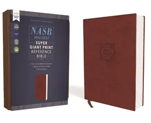 NASB, Super Giant Print Reference Bible (Font Size: 16.5-point), Leathersoft, Brown, Red Letter, 1995 Text, Comfort Print Imitation Leather – Large Print, May 26, 2020