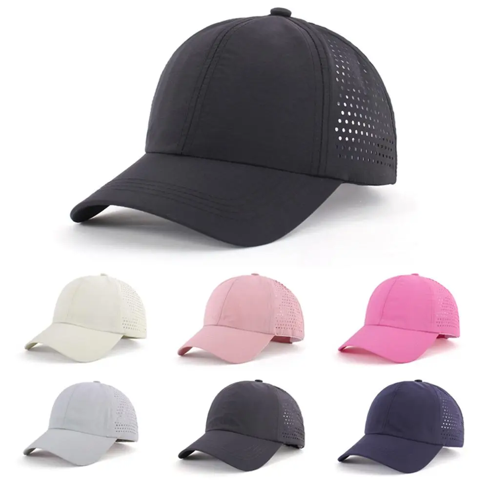 Men's Quick Dry Sport Baseball Cap - Athletic Fitted Mesh Adjustable Trucker Hat for Running, Outdoor Activities, Hiking, Fishing, and Everyday Wear
