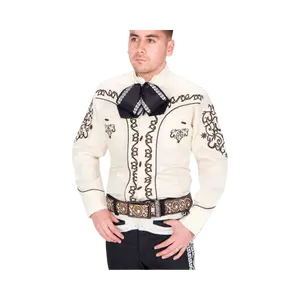 Camisa Charra para Hombre Blanca Clásica