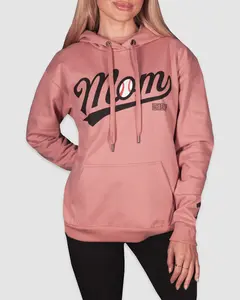 Baseball Mom Women's Hoodie - Blush Quartz