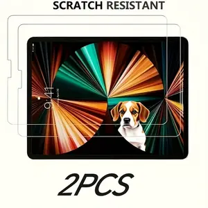 2-Pack High-definition Tempered Glass Screen Protector for iPad Pro 12.9" (2018-2022), Scratch-resistant 9H Hardness, Easy to Install.