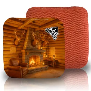 The Hunter's Cabin Orange Carpet Cornhole Bags | ACE Pro Carpet, Set of 4