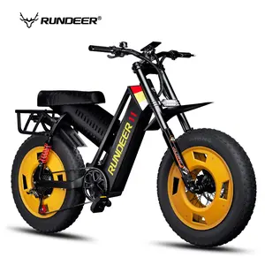 Rundeer Fat Tire Electric Bike | Powerful Off Road eBike | Attack 11 New eBike | All Terrain Electric Bike | 1000W Motor | Long Range Fat Tire Ebike | Outdoor Electric Bike | Mountain Bike | 48V Battery | Waterproof Electric Bicycle
