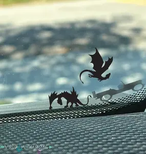 Dragon Hidden Easter Egg Decal, Windshield Decal Sticker, Funny Car Decal, Hidden Truck Vinyl Decal