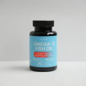 KOOVS Omega-3 Fish Oil Softgels | Dietary Supplement for Heart & Brain Support Vitamin and mineral supplement that supports brain health